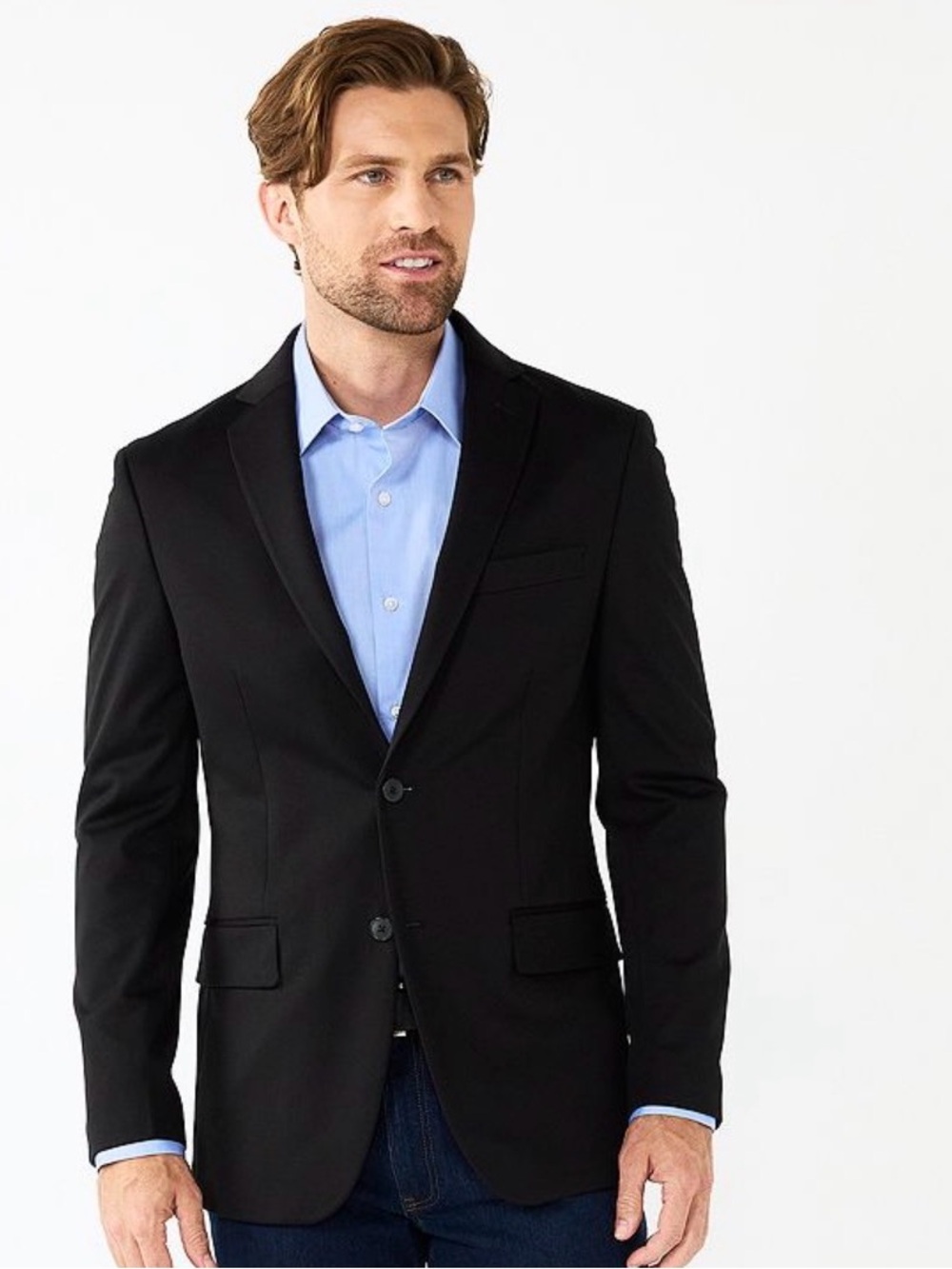 Apt. 9 Men's Navy Two-Button Suit Blazer